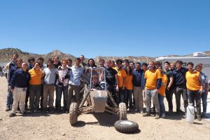 The Johns Hopkins Blue Jay Racing team competed in the Baja SAE California event at Quail Canyon Motocross in Lebec, CA